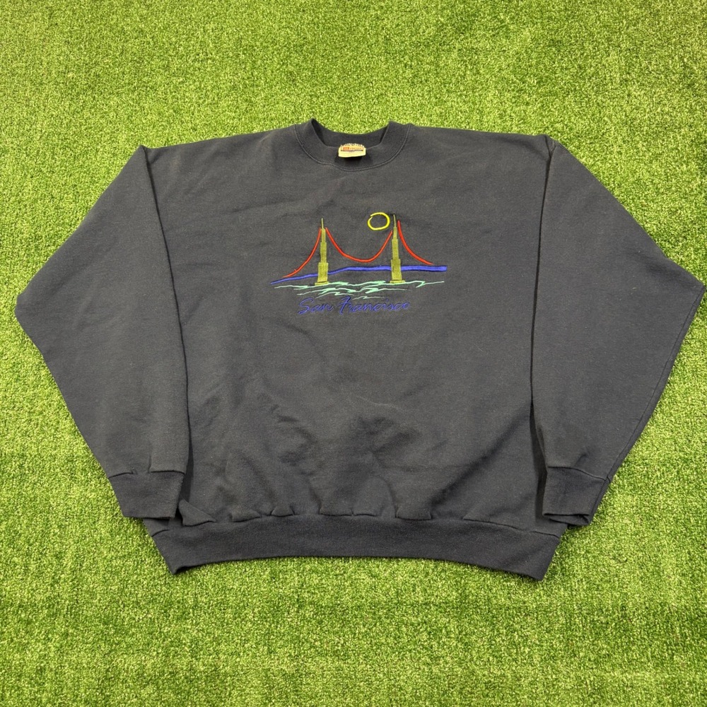 Vintage 90s Hanes San Francisco Crewneck Sweatshirt XL